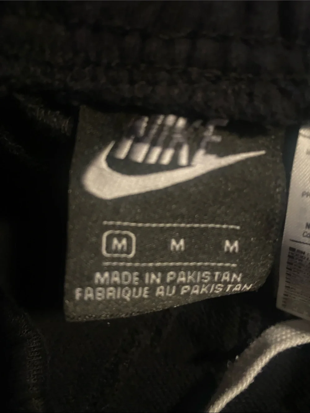 Men’s Black Athletic Shorts with White Nike Logo (630)